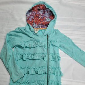 Matilda Jane ruffle zipper hoodie